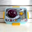 Space-Themed 600 ml Kids Lunch Box with Insulated Compartments – Durable, Leak-Proof, Fun Design for School and Travel