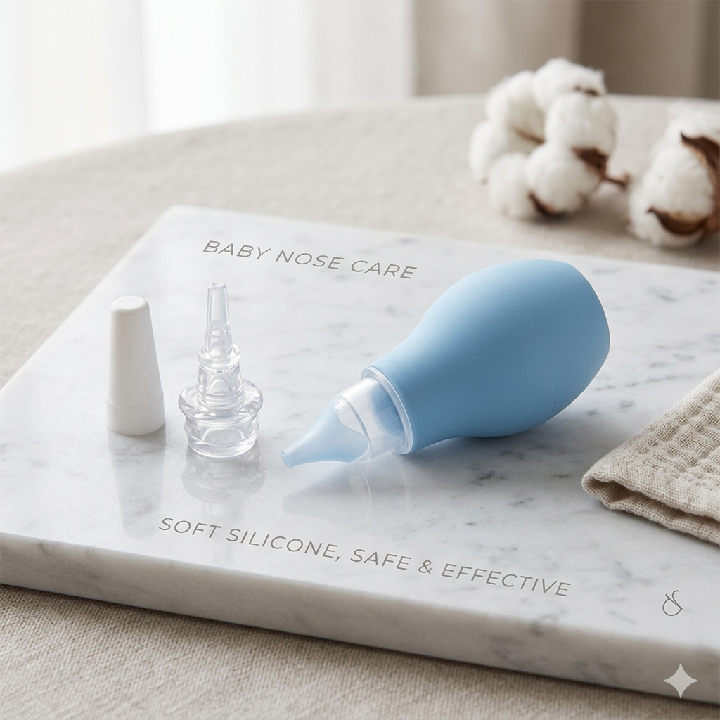 Nose Cleaner | Baby Nasal Aspirator | Gentle Suction for Blocked Nose | Soft Silicone Tip, Safe & Hygienic | Easy to Use for Newborns - Image 2