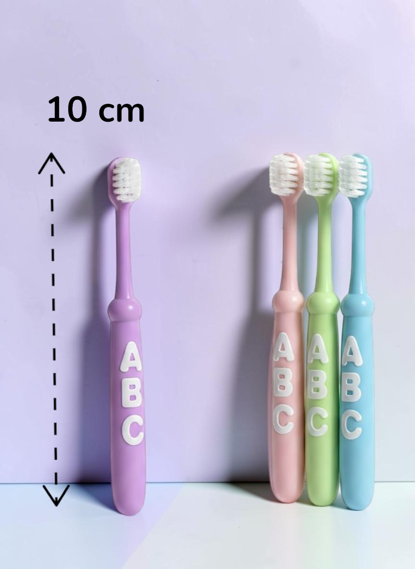 KAKAGUGU Baby Training Toothbrush with safety stopper – soft bristles for Overall Oral Care, BPA-Free, Safe for Kids (Pack of 1)(Multicolor) - Image 4