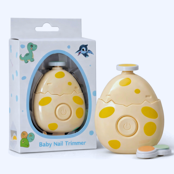 KAKAGUGU Electric Nail Trimmer with 3 grinding surfaces, Egg shape  –Multicolor